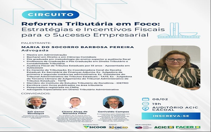 Palestra Reforma Tributária.